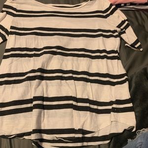 Black and white striped shirt